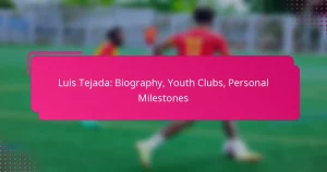 Luis Tejada: Biography, Youth Clubs, Personal Milestones