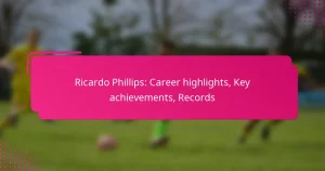 Ricardo Phillips: Career highlights, Key achievements, Records